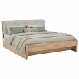 Manželská postel, 180x200, masivní dřevo, přírodní, FLORENCIA