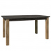 Jídelní stůl, rozkládací, dub lefkas tmavý/smooth šedý, 160-203x90 cm, MONTANA STW