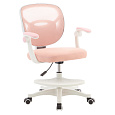 Otočná židle, růžová/bílá, TREXA