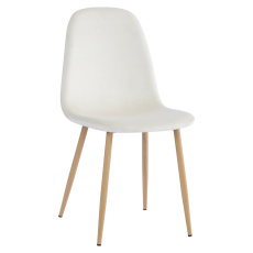 Židle, béžová Dulux Velvet látka/buk, LEGA NEW Židle, béžová Dulux Velvet látka/buk, LEGA NEW