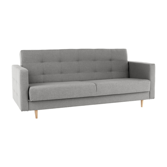 Celočalouněný 3-sed, látka šedá, AMEDIA Celočalouněný 3-sed, látka šedá, AMEDIA