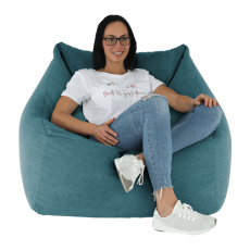 Sedací vak, zelená látka, URASON Sedací vak, zelená látka, URASON