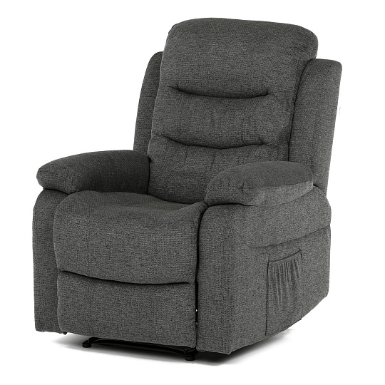 Polohovací křeslo, šedá, látka, TV-4086 GREY2 Polohovací křeslo, šedá, látka, TV-4086 GREY2
