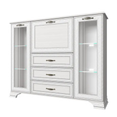 Komoda s barem, woodline krem, TIFFY 2W3S1B Komoda s barem, woodline krem, TIFFY 2W3S1B