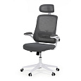 Kancelářská židle, houpací mechanismus, šedá síťovina, KA-Q843 GREY