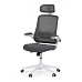 Kancelářská židle, houpací mechanismus, šedá síťovina, KA-Q843 GREY