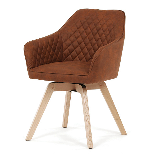 Jídelní židle, hnědá, látka vintage, DCH-435 BR3
