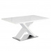 Jídelní stůl, bílá s vysokým leskem HG, 160x90 cm, FARNEL