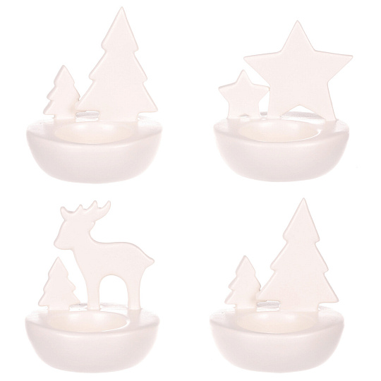 Svícen porcelánový - na čajovou svíčku, mix 3 druhů, cena za 1 ks Svícen porcelánový - na čajovou svíčku, mix 3 druhů, cena za 1 ks