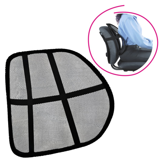 Ergonomická opěrka zad, černá, BEKIO