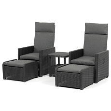 Zahradní set 1+2, polyratan, šedá, AZS-L2665 GREY