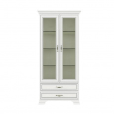 Vitrína s šuplíky 2W2S, woodline krem, Tiffy 03 Vitrína s šuplíky 2W2S, woodline krem, Tiffy 03