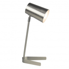 Stolní lampa, kov / matný nikl, FABEL Stolní lampa, kov / matný nikl, FABEL