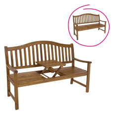 Zahradní lavička se stolkem, akáciové dřevo, TAIMA
