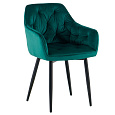 Designové křeslo, zelená Velvet látka, FEDRIS 2 NEW