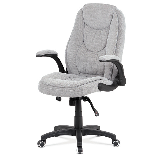Kancelářské křeslo, houpací mechanismus, šedá látka, KA-G303 SIL2