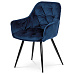 Jídelní židle, modrá, sametová látka, DCH-421 BLUE4