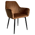 Jídelní křeslo, hnědá Velvet látka/černá, ZIRKOS