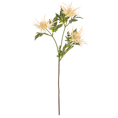 Eryngium - umělý řazaný, 3 květy, barva bílá Eryngium - umělý řazaný, 3 květy, barva bílá