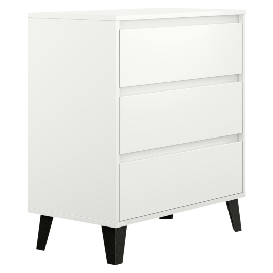 Komoda, bílá, BOGAN NEW 3S70 Komoda, bílá, BOGAN NEW 3S70