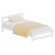 Postel s roštem, bílá, 120x200, AZRA