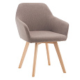 Designové křeslo, hnědá/buk, CLORIN 2 NEW