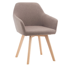 Designové křeslo, hnědá/buk, CLORIN 2 NEW