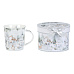 Hrnek porcelánový - 350 ml, dárkové balení, zimní krajina se skřítky