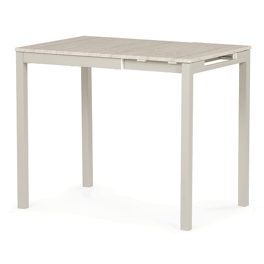 Jídelní stůl rozkládací 60-90x60 cm, melamin, travertin, GDT-206 TRV