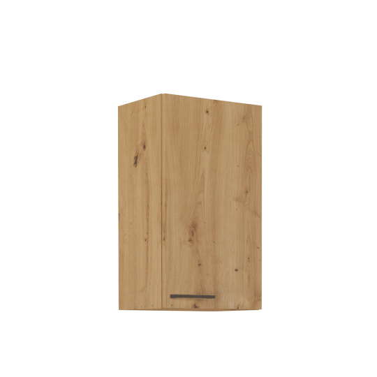 Horní skříňka, černý mat / dub artisan, Monro 40 G-72 1F