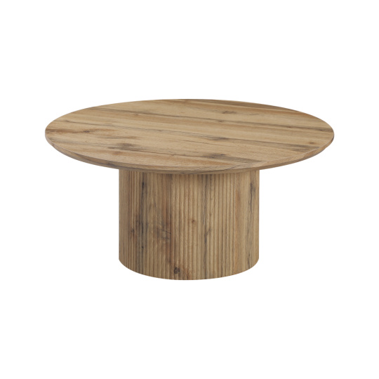 Konferenční stolek, dub, průměr 80 cm, MAHIR TYP 2
