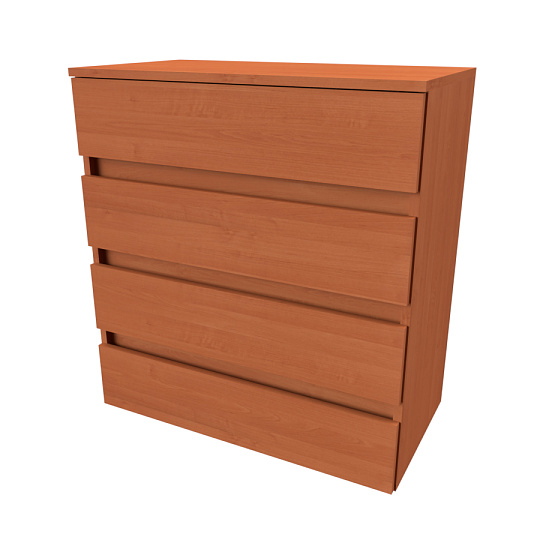 NÁBYTEK MIKULÍK s.r.o. TARA M - komoda se zásuvkami bez úchytek, 70 až 80cm × 88 × 43cm Šířka: 80cm, Dekor: olše