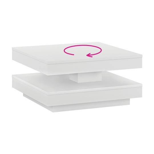 Konferenční stolek, bílá, MANDY Konferenční stolek, bílá, MANDY