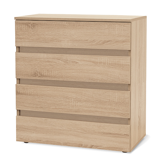 NÁBYTEK MIKULÍK s.r.o. TARA M - komoda se zásuvkami bez úchytek, 80x88cm Šířka: 80cm, Dekor: olše