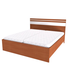 NÁBYTEK MIKULÍK s.r.o. MIA 2 - manželská postel s lamelovými rošty a LED osvětlením v čele 180x200cm / 160x200cm Dekor: olše, Šířka pro matraci: 160cm NÁBYTEK MIKULÍK s.r.o. MIA 2 - manželská postel s lamelovými rošty a LED osvětlením v čele 180x200cm / 160x200cm Dekor: olše, Šířka pro matraci: 160cm