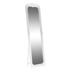 Stojanové zrcadlo, bílá / stříbrná, Casius