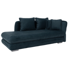 Lenoška s úložným prostorem, modrá, pravá, LAMBA Lenoška s úložným prostorem, modrá, pravá, LAMBA