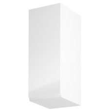 Horní skříňka, bílá / bílý extra vysoký lesk, ľravá, AURORA G30