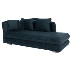 Lenoška s úložným prostorem, modrá, levá, LAMBA Lenoška s úložným prostorem, modrá, levá, LAMBA