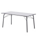 Jídelní stůl, bílá/černá, 160x80x75 cm, NALAK TYP 3