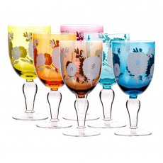 Sklenice na víno, set 6 ks, 500 ml, mix barev, GAIRA TYP 1 Sklenice na víno, set 6 ks, 500 ml, mix barev, GAIRA TYP 1