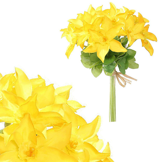 Narcis - umělá kytice, barva žlutá