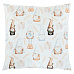 Polštář sametový s výplní - se skřítky, 100% polyester, 45 x 45 cm