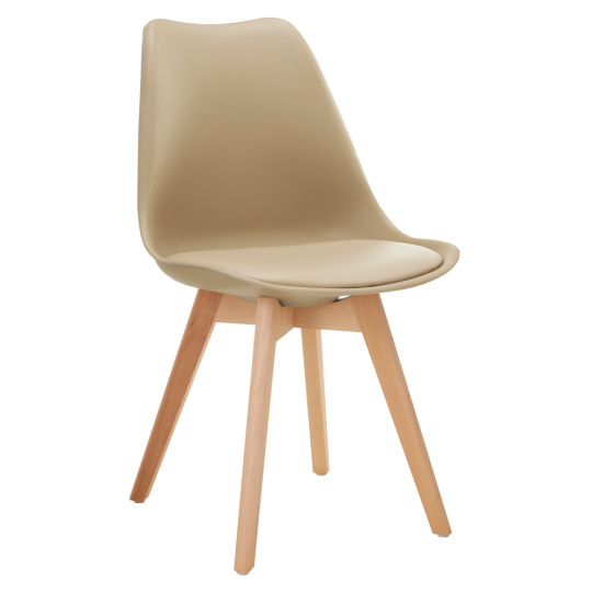 Židle, capuccino/buk, BALI 3 NEW Židle, capuccino/buk, BALI 3 NEW