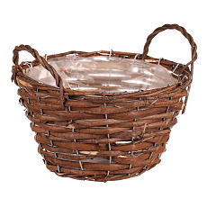 Koš proutěný - obal na květiny, vel. XS, hnědý Koš proutěný - obal na květiny, vel. XS, hnědý