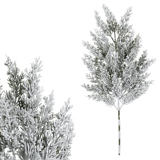 Túje - umělá větev, délka 65 cm, zasněžená