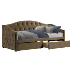 Postel s úložným prostorem, 90x200, hnědá Velvet látka, ZASKA Postel s úložným prostorem, 90x200, hnědá Velvet látka, ZASKA