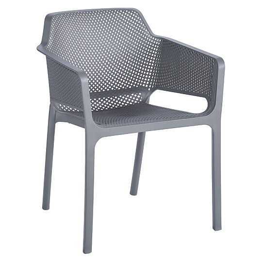 Stohovatelné křeslo, šedá, LAVTON