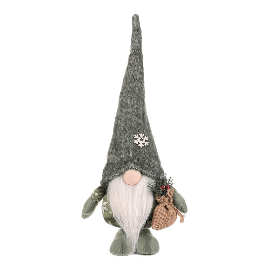 Skřítek - látková figurka, barva zeleno-bílá Skřítek - látková figurka, barva zeleno-bílá