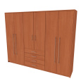 NÁBYTEK MIKULÍK s.r.o. AURA XXL - šatní skříň, 270x53x213cm Dekor: olše